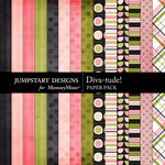 Diva-tude Paper Pack-$3.49 (Jumpstart Designs)