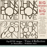 Time 4 Reflection Big Word Pack-$1.99 (Ettes and Company by Fayette)