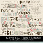 Time 4 Reflection WordArt Pack-$2.49 (Ettes and Company by Fayette)