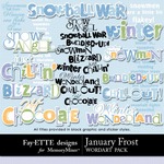 January Frost WordArt Pack-$1.99 (Ettes and Company by Fayette)