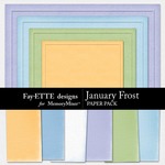 January Frost Textured Paper Pack-$3.49 (Ettes and Company by Fayette)