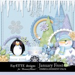 January Frost Embellishment Pack-$3.00 (Ettes and Company by Fayette)