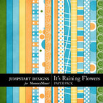 Its Raining Flowers Paper Pack-$3.99 (Jumpstart Designs)