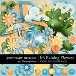 Its Raining Flowers Embellishment Pack-$2.99 (Jumpstart Designs)