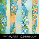 Its Raining Flowers Border Pack-$2.49 (Jumpstart Designs)