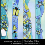 Birthday Blitz Borders Pack-$1.99 (Jumpstart Designs)