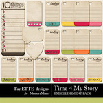 Time 4 My Story Journal Block Pack-$2.49 (Ettes and Company by Fayette)