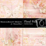 Floral Pink Paper Pack-$2.99 (MagicalReality Designs)