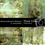 Floral Green Paper Pack-$2.99 (MagicalReality Designs)