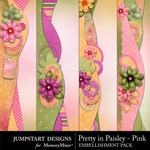 Pretty in Paisley Pink Border Pack-$2.49 (Jumpstart Designs)