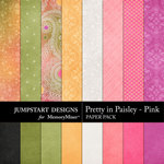 Pretty in Paisley Pink Paper Pack-$3.99 (Jumpstart Designs)