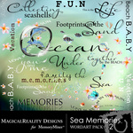 Sea Memories MR WordArt Pack 2-$2.49 (MagicalReality Designs)
