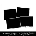 2013 Calendar Template Landscape QuickMix-$1.00 (Lasting Impressions)