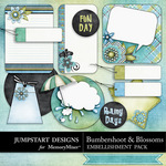 Bumbershoot and Blossoms Journal Pack-$2.49 (Jumpstart Designs)