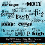 Sky High Summer WordArt Pack-$2.49 (Ettes and Company by Fayette)