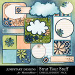 Strut Your Stuff Journal Embellishment Pack-$3.49 (Jumpstart Designs)