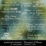 Dreamin of Home WordArt Pack-$2.49 (Jumpstart Designs)