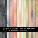 Fun and Fabulous Blends Paper Pack-$3.49 (Jumpstart Designs)