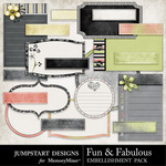 Fun and Fabulous Journal Embellishment Pack-$2.99 (Jumpstart Designs)