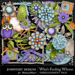 Whos Fooling Whoo Embellishment Pack-$2.99 (Jumpstart Designs)
