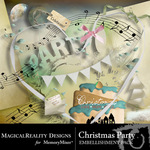 Christmas Party Embellishment Pack-$2.99 (MagicalReality Designs)