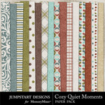 Cozy Quiet Moments Paper Pack-$3.99 (Jumpstart Designs)