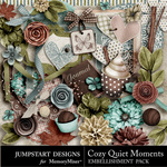 Cozy Quiet Moments Embellishment Pack-$2.99 (Jumpstart Designs)