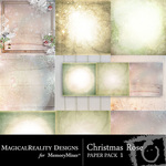 Christmas Rose Paper Pack 1-$3.99 (MagicalReality Designs)