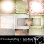 Christmas Rose Paper Pack 2-$3.99 (MagicalReality Designs)