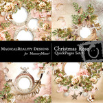 Christmas Rose QUICK PAGE QuickMix 1-$3.49 (MagicalReality Designs)