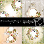 Christmas Rose QUICK PAGE QuickMix 4-$3.49 (MagicalReality Designs)