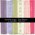Just Dance Embossed Paper Pack-$2.49 (Ettes and Company by Fayette)