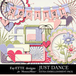 Just Dance Extra Embellishments-$2.49 (Ettes and Company by Fayette)