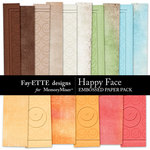 Happy Face Embossed Paper Pack-$2.99 (Ettes and Company by Fayette)