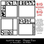 Happy Face Big Words-$2.99 (Ettes and Company by Fayette)