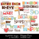 Happy Face Word Art Pack-$2.49 (Ettes and Company by Fayette)