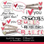I Heart U Word Art-$2.49 (Ettes and Company by Fayette)