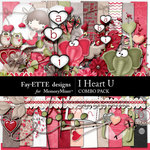 I Heart U Combo Pack-$5.99 (Ettes and Company by Fayette)