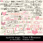 Time 4 Romance Word Art-$2.49 (Ettes and Company by Fayette)