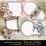 Flurries of Fun Cluster Pack-$2.49 (Jumpstart Designs)