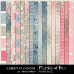 Flurries of Fun AddOn Paper Pack-$3.49 (Jumpstart Designs)