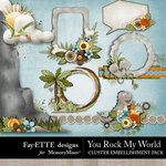 You Rock My World Clusters-$2.49 (Ettes and Company by Fayette)