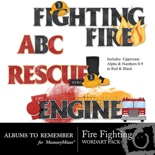 Fire Fighting Word Art Scrapbook Page Design MemoryMixer Fire Fighting Word Art Scrapbook Page Design MemoryMixer