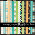 Heart On My Sleeve Paper Pack-$3.49 (Jumpstart Designs)