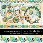 Heart On My Sleeve ADD ON Embellishment Pack-$2.99 (Jumpstart Designs)