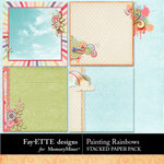 Painting Rainbows Stacked Paper-$2.49 (Ettes and Company by Fayette)