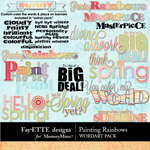 Painting Rainbows WordArt-$2.49 (Ettes and Company by Fayette)