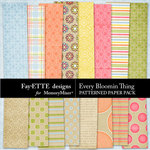 Every Bloomin Thing Patterned Paper-$2.99 (Ettes and Company by Fayette)