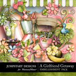 Girlfriend Getaway Embellishment Pack-$2.99 (Jumpstart Designs)