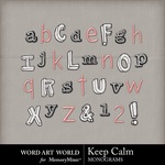 Keep Calm Alpha-$0.99 (Word Art World)